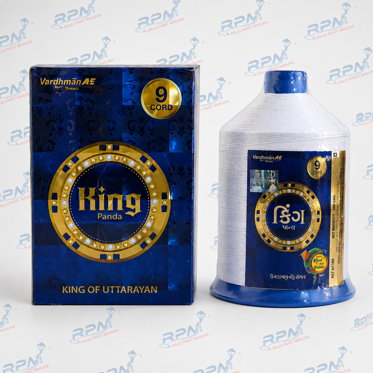 King Panda 9 Cord Kite Thread – Strong & Smooth Manja for Kite Flying